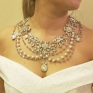 Vintage Chandelier Teardrop Necklace